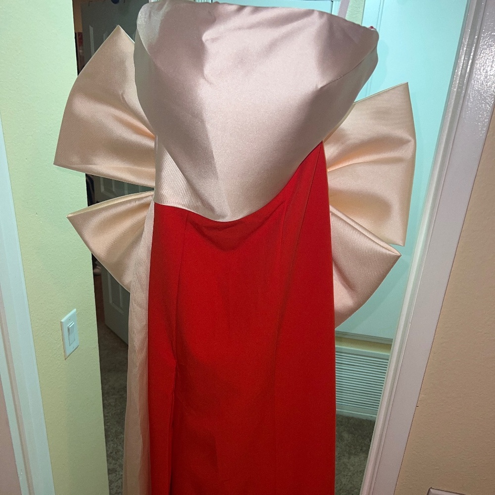 Red gown